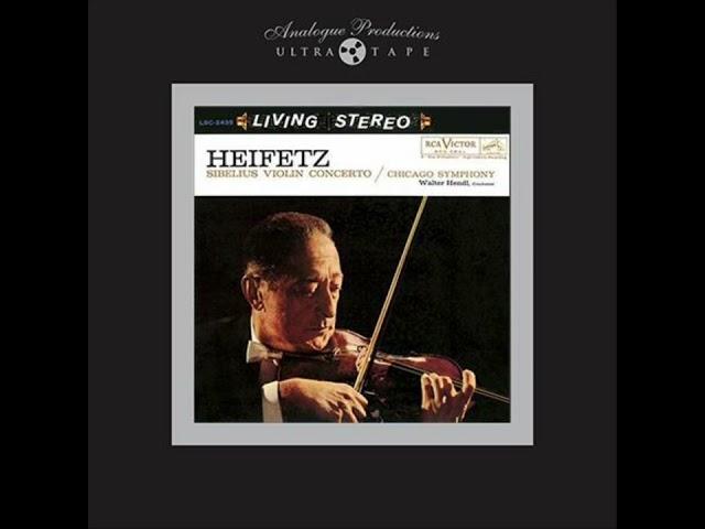 Violin Concerto in D Minor, Op. 47: I. Allegro moderato by Jascha Heifetz