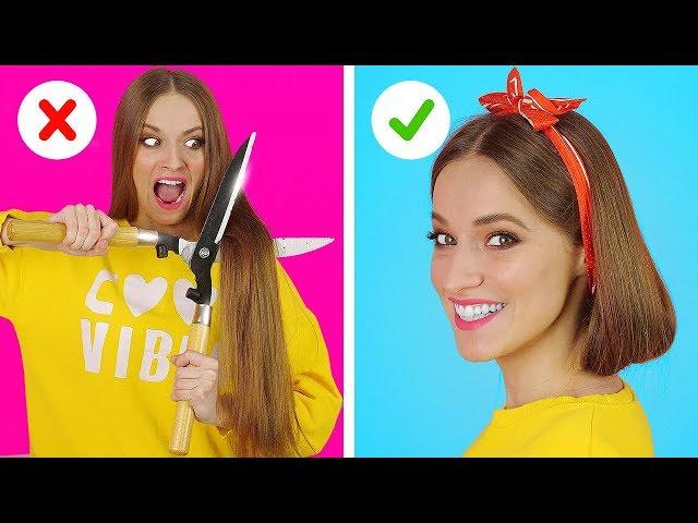 BRILLANTE HAAR-HACKS UND TIPPS || Lustige Haarsituationen und Probleme von 123 GO!