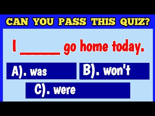 You Can't Score 10/12 In This English Grammar Challenging Quiz Video | English Grammar Test Quiz #gk