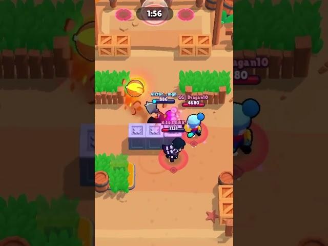 Wonderful goal with Mortis.          #brawlstars #mortis #mortisgameplay #mortistrickshots