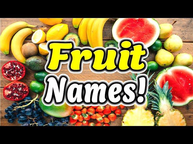 Fruit Names in English with pictures (36 Popular Fruits) [ ForB English Lesson ]