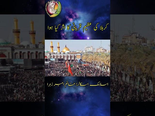 Karbala Ki Azeem Qurbani Ka Asar Kya Hua? | Karbala | Muharram 2023 | Shia