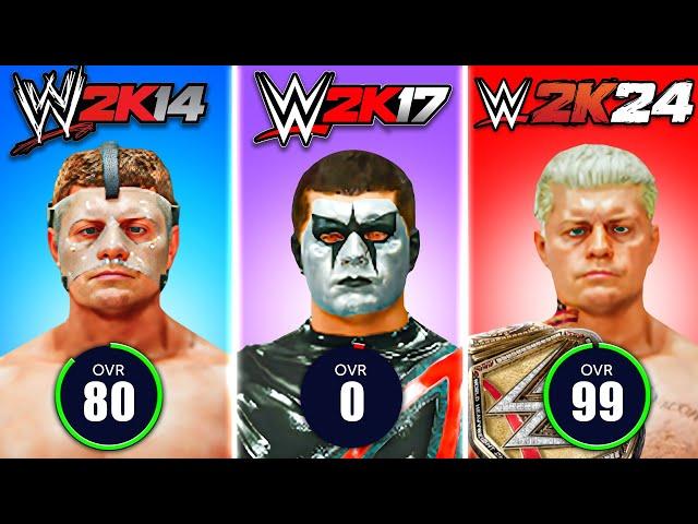 I Won A Match With Cody Rhodes In EVERY WWE 2K Game!