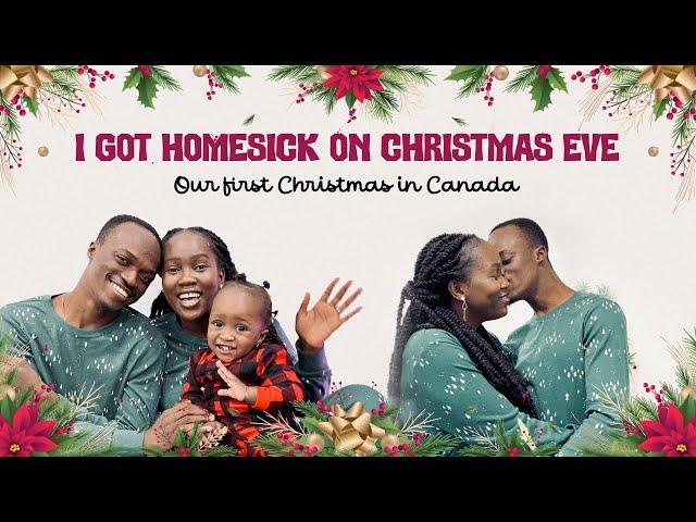 See how we spent our first Christmas in Canada  | Christmas Eve and Photoshoot BTS