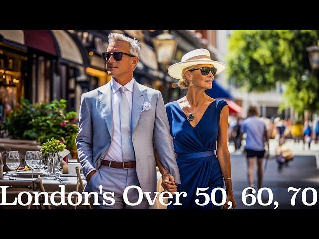 Elegance at Any Age: London's Over 50, 60, 70 Street Fashion 