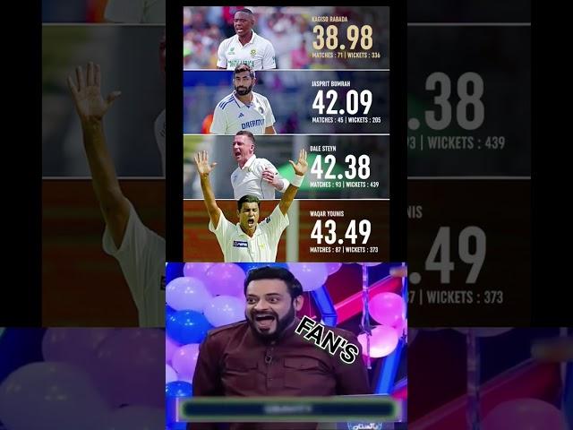 Kagiso Rabada holds the best bowling strike rate in Test history, taking a wicket every 39 balls!