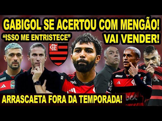 GABIGOL SE ACERTA COM FLAMENGO! DECIDIDO! MENGÃO VAI VENDER JOGADOR! ARRASCAETA FORA DA TEMPORADA E+