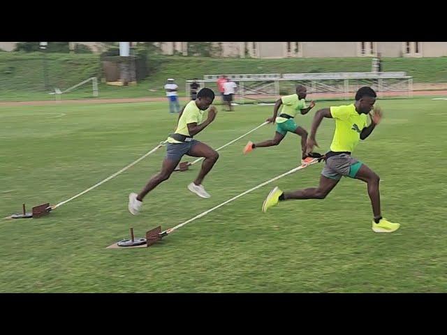 Ackeem Blake | sleds training for sprinting