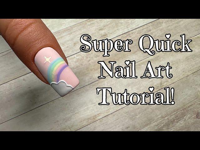 Pastel Rainbow! | Quick Nail Art Tutorial!