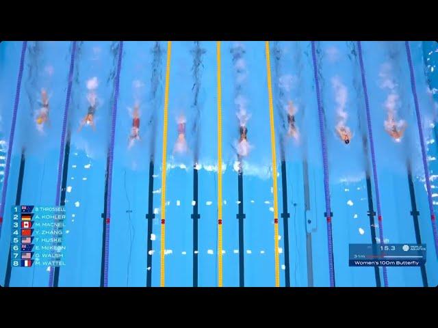 Women's 100m Fly Final - World Champs 2023 Fukuoka