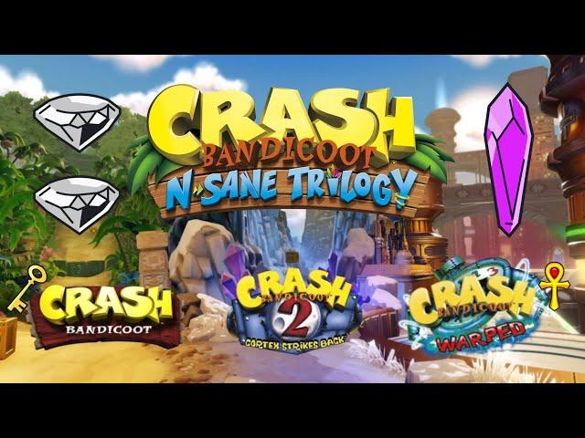 Crash Bandicoot N. Sane Trilogy | Full Game | All Gems | 311%