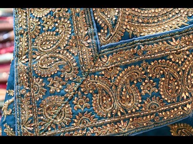 AR-244 Wedding Wear Designer Saree || Zari Work || Stone || Arang Saree