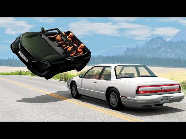 High Speed Traffic Car Crashes #221 - BeamNG Drive | CrashBoomPunk