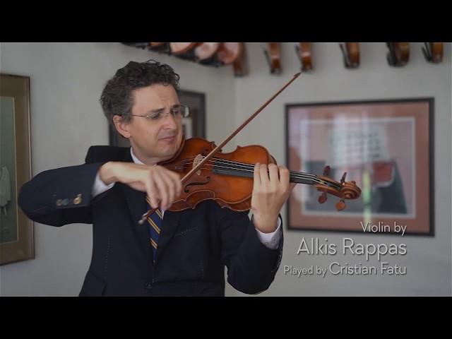 Alkis Rappas 2014 violin / Cristian Fatu / at the Metzler Violin Shop