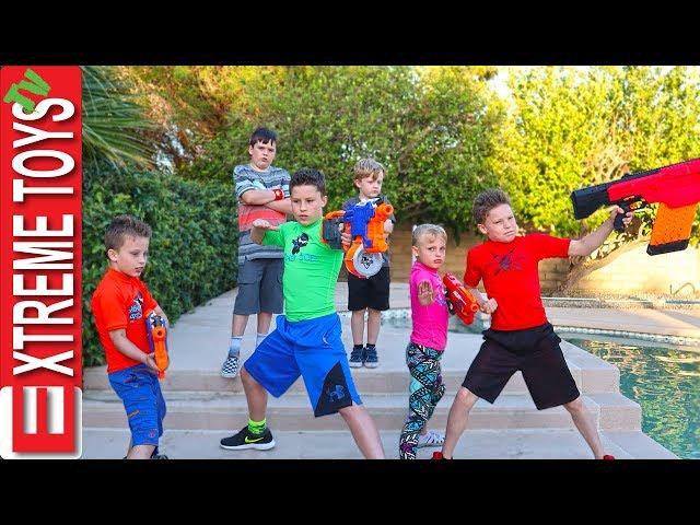 Sneak Attack Squad Tryouts with Ninja Kids TV! Nerf Blaster Training.