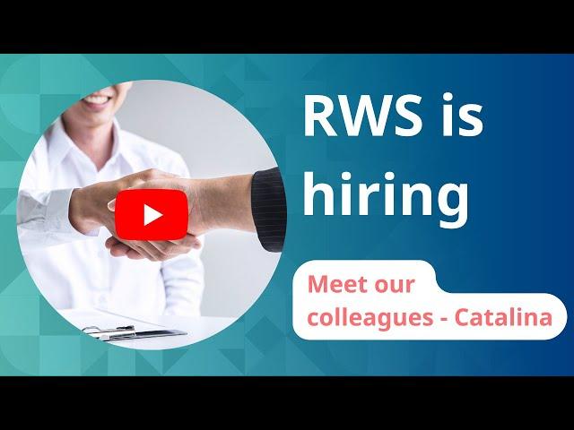 RWS is hiring - Meet our colleagues