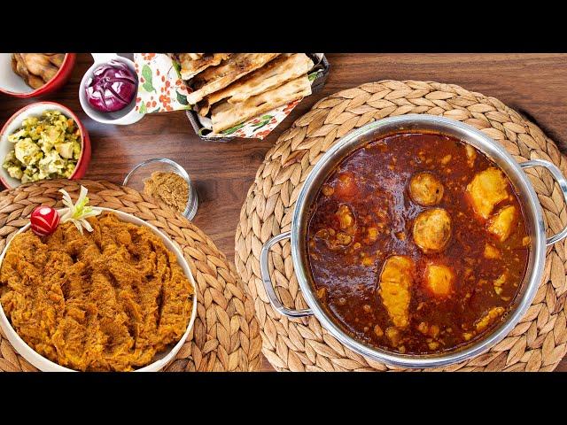 Cooking Abgoosht (Broth) the most delicious food in Iran! Popular Food in Middle East