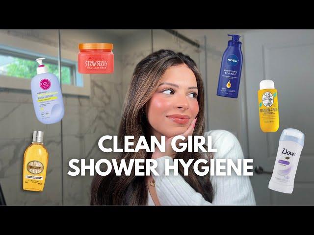 Clean girl shower routine | smell good all day + hygiene tips