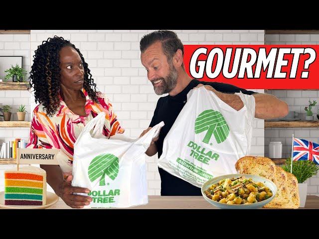 We Tried To Cook An Anniversary Dinner Using Only Dollar Tree Ingredients!