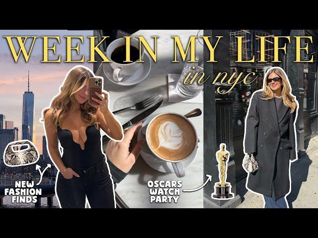 week ️ weekend in my life in nyc: hosting, fashion finds, 6 year anniversary
