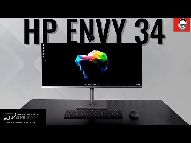 HP ENVY 34 All-in-One Desktop PC with 5K display