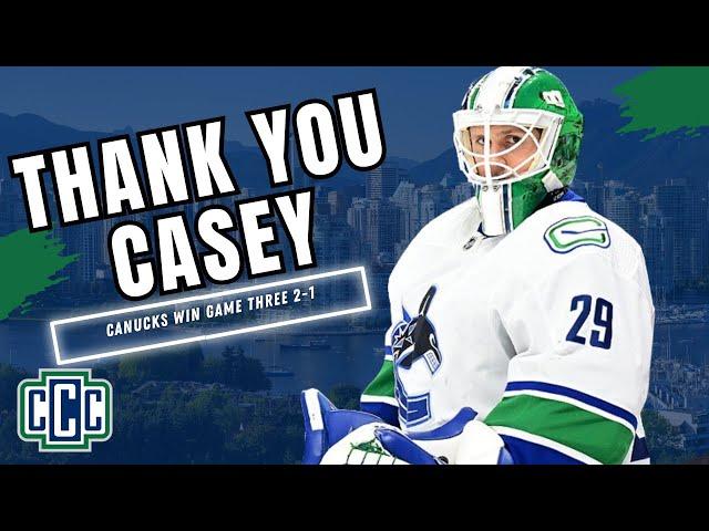 CASEY DESMITH COMES UP BIG IN CANUCKS 2-1 WIN OVER THE PREDATORS