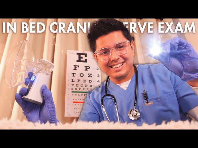 ASMR | The Most Caring In Bed Cranial Nerve Exam Ever | Doctor Roleplay