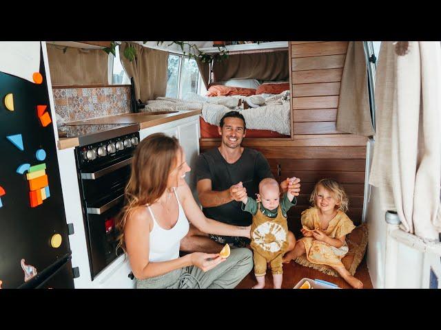 TINY HOUSE Bus Living Vlog(No Couch) + VEGAN Curry