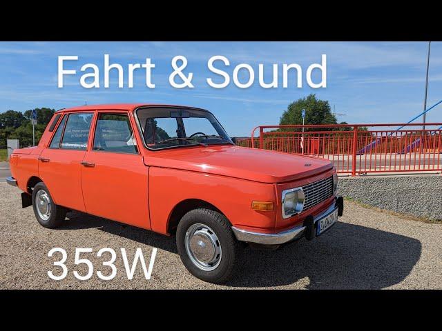 Wartburg 353 W, Flammenrot, Original! Mit Motorsound.