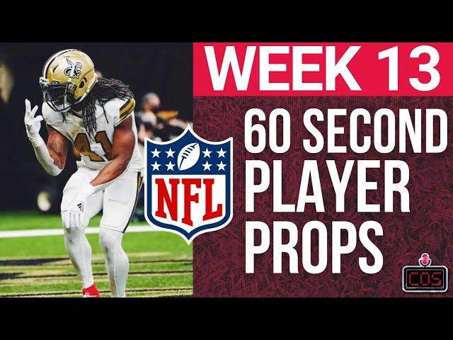 5 Props in 60 Seconds for NFL Week 13!