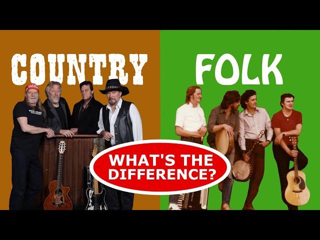 The Difference Between Folk and Country Music