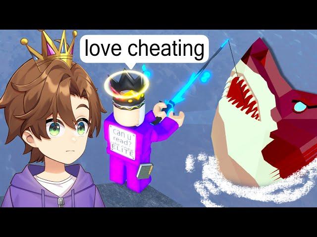 I Used a CHEAT To Catch Megalodon on Roblox Fisch