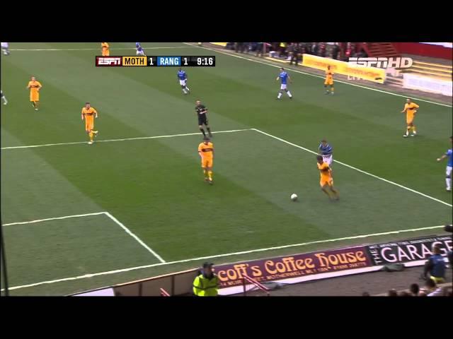 Steven Whittaker (11th Min) Vs Motherwell SPL 31st March 2012 HD