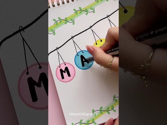 Simple Front Page Idea: Math  #shorts #halyncalligraphy #frontpage