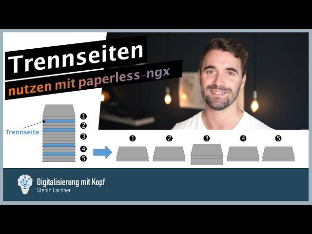 Mehrere Dokumente gleichzeitig scannen mit paperless-ngx: Trennseiten mit Barcode