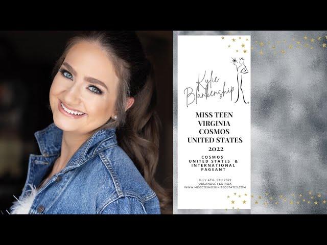 MISS TEEN VIRGINIA COSMOS UNITED STATES 2022, Kylie Blankenship