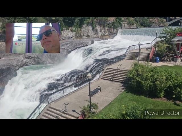 SPOKANE  - Numerica Skyride Gondola with views of Spokane Falls