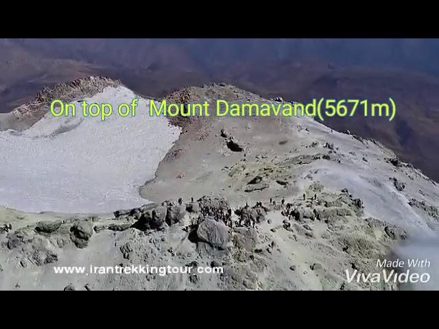 On top of mount Damavand