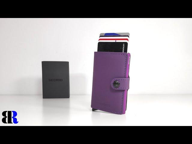 Secrid Miniwallet Unboxing | Matte Purple | Credit Card Holder | ULTIMATE AUTOMATIC WALLET