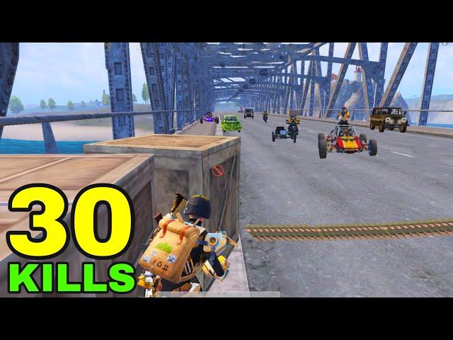 BEST BRIDGE CAMPING vs 6 CARS | PUBG MOBILE