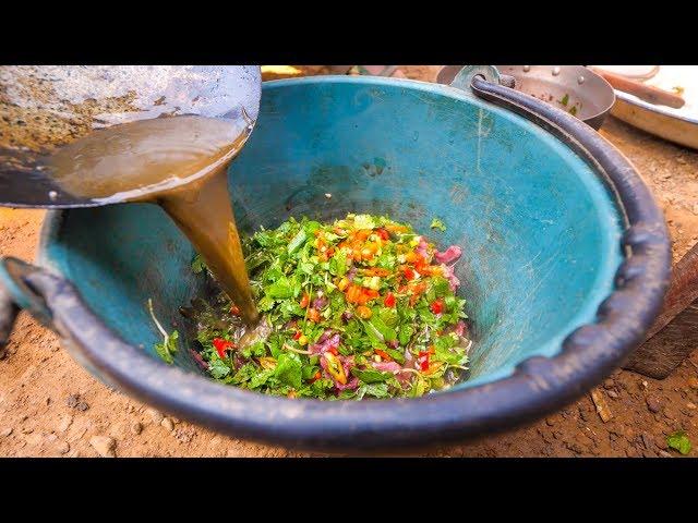 Hmong Food - AUTHENTIC BUFFALO FEAST and Community Hmong Meal in Luang Prabang, Laos!