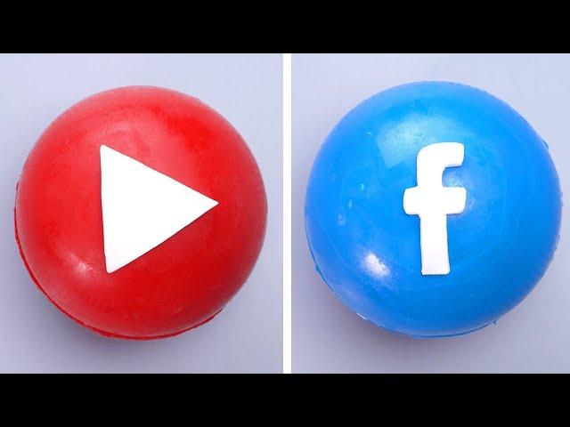 Easy Social Media Cake Decorating Ideas | How To Make Perfect Cake Decorating Recipes