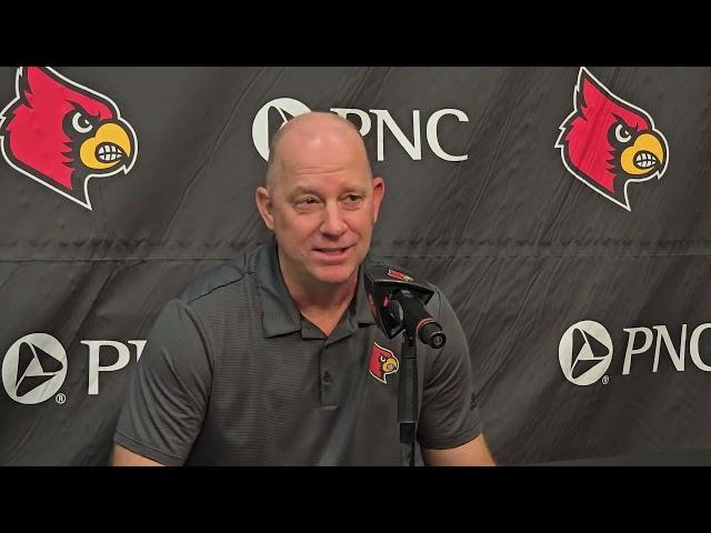 Louisville head coach Jeff Brohm press conference ahead of season opener vs Austin Peay