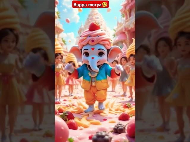 Ganpati bappa morya#magal murti#ai#ganesh#shortsfeed#bhakti# cute#love#bhakti#trendingshorts