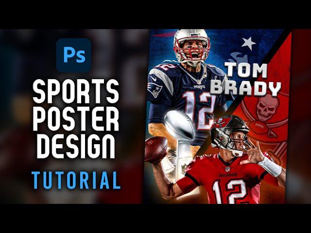 Sports Poster Design in Photoshop 2022 | Easy Tutorial