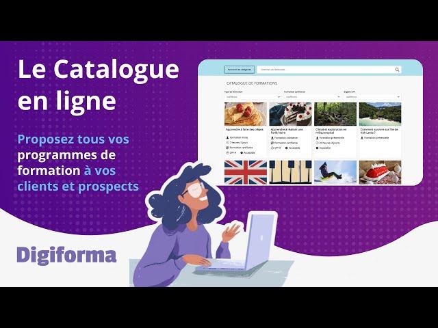 Les fonctionnalités Digiforma - Le catalogue en ligne