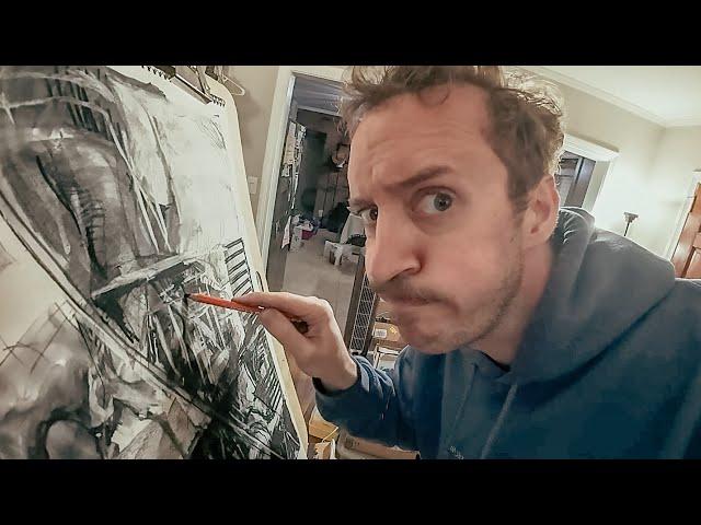 How to do Abstract Art with Pencil and Charcoal!