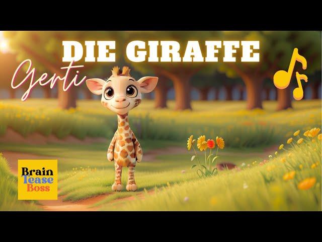 Gerti - Die Baby Giraffe | Lustiges Kinderlied | Tierlieder für Kinder | Giraffe | BrainTeaseBoss_DE