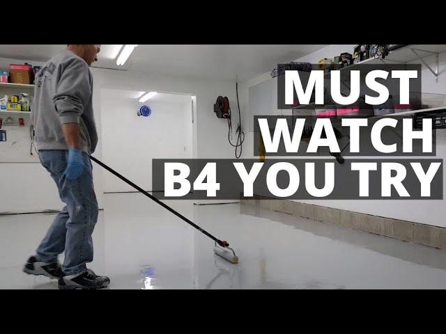 How To Epoxy Coat Your Garage Floor | Must Watch For Diy'rs