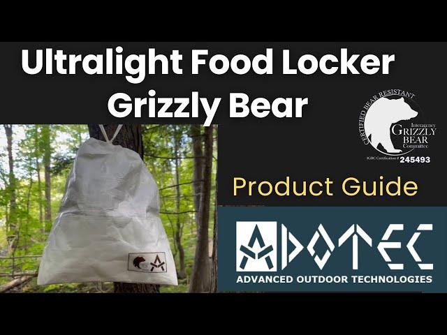 Ultralight Food Locker: Grizzly Bear Resistant Food Bag